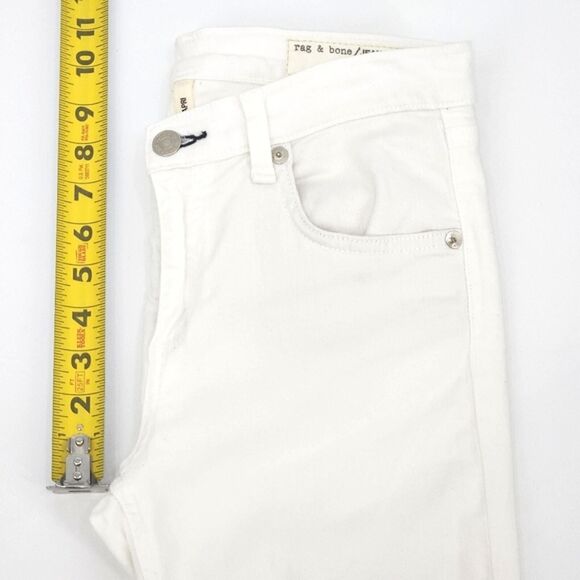 Rag & Bone Jeans 27 Womens White The Capri MidRise Skinny Denim - Picture 7 of 9